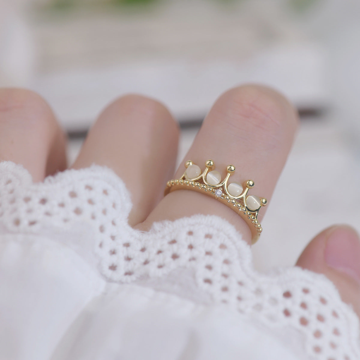 Adjustable Crystal Princess Ring – Momo Babe